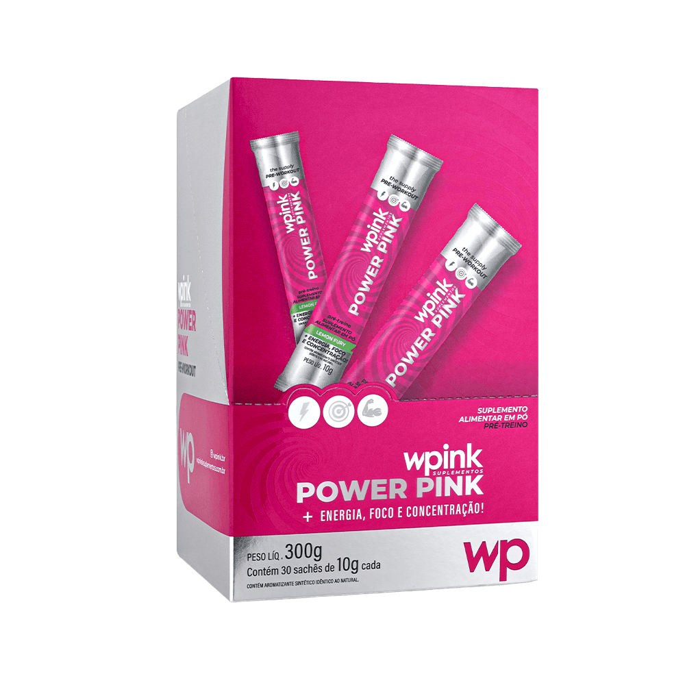power pink de limão - pré-treino - 300g - wp - foto 4